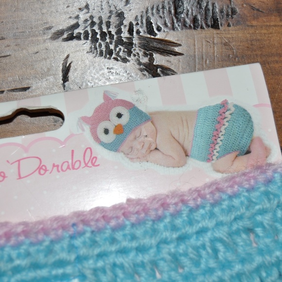 New SO'DORABLE Hand Crochet Diaper Cover NWT - Picture 4 of 5
